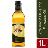[Apply 50% OFF Coupon] Saffola Aura Extra Virgin Olive and Flaxseed Oil, 1L
