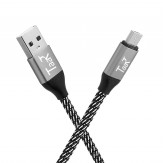 TAAR Rugged Premium TPR MUSB Micro USB Nylon Braided Data Cable - 4.92 Feet (1.5 Meter)