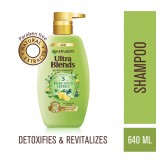 Garnier Ultra Blends Shampoo, 5 Precious Herbs, 640ml