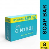 Cinthol Cool Soap, 100 g (Pack of 8)