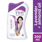 [Pantry] Vivel Body Wash, Lavender and Almond Oil, 200ml with Free Vivel Loofah