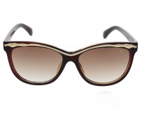 Vast UV Protection Designer Cat Eye women Sunglasses(BRNGld|Brown Lens).