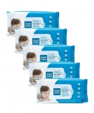 Mee Mee Caring Baby Wet Wipes with Aloe Vera (72 pcs/Pack) (Pack of 5)