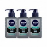 Nivea Men Oil Control All In One Face Wash Pump, 150 ml (Pack of 3)