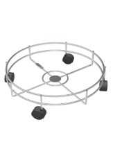 Floraware-Saffron Steel Cylinder Trolley with Wheels