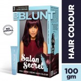 BBLUNT Salon Secret High Shine Creme Hair Colour, Wine Deep Burgundy 4.20, 100g with Shine Tonic, 8ml