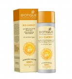 Biotique Bio Carrot Face & Body Sun Lotion Spf 40 Uva/Uvb Sunscreen For All Skin Types In The Sun, 120Ml