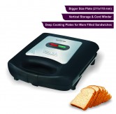 Inalsa Easy Toast INOX 750-Watt 2 Slice Sandwich Maker (Black/Silver)