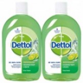 Dettol Disinfectant Cleaner for Home, Lime Fresh – 500 ml(Pack of 2)