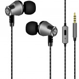 Tagg Metal in-Ear Wired Headphones with Microphone (Metallic)