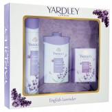 Yardley English Lavender Luxury Gift Set (Deo 150ml, Talc 100g, Soap 100g)