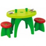 Ecoiffier 583 Garden Table and 2 Chair Set