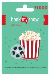 BookMyShow Gift Card worth Rs. 1000 at Rs. 900 At Amazon