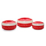 Cello Ultra Insulated Hotpot, Set of 3, Red (500, 850 & 1500 ML) At Amazon