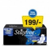 Stayfree Advanced XL All Night Sanitary napkins (28 Count)