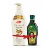 [Pantry] Dabur Almond Shampoo, 350ml with Free Amla Hair Oil, 275ml 