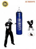 Aurion Filled Heavy Punch Bag 4 FEET Boxing MMA Sparring Punching Training Kickboxing Muay Thai with Hanging Chain