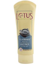 Lotus Herbals Claywhite Black Clay Skin Whitening Face Pack, 120g