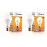 Wipro Garnet Base B22 15-Watt LED Bulb (Pack of 2, Cool Day Light)