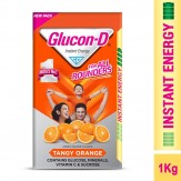 Glucon-D, Orange flavoured Glucose Based Beverage Mix - 1 Kg Carton