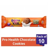 Cadbury Bournvita Biscuits, 120 gm (Pack of 10)
