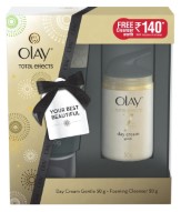 Olay Total Effects Day Cream Gentle (50g) - FREE Olay Foaming Cleanser 50g Rs 554 At Amazon