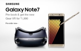 Samsung Galaxy Note 7 N930FD Rs. 59400 (HDFC Cards) or Rs. 59900 at Amazon