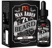 Man Arden 7X Beard Oil 30ml (Musk) - 7 Premium Oils For Beard Growth & Nourishment