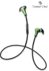 Sound One S501 Bluetooth Headphones (Green/Black)