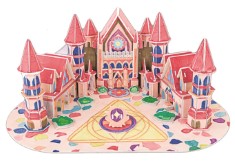 Saffire Painting Castle, Academy 3D DIY Paper Jigsaw Puzzle 