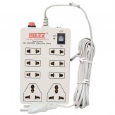 Hilex 8+1 Multicolour Extension cord with 3.6 Meter Wire, Fuse and Spark Suppressor (2 Pin and 3 Pin)