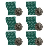 Scotch-Brite Steel Ball (Pack of 6) and Scrub Pad (Pack of 6)