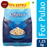 Kohinoor Super Value Basmati Rice, 1kg (with Free 25% Extra)