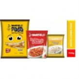 Weikfield Fusilli Pasta Combo Pack, 500g with Free Red Pasta Sauce, 200g and White Pasta Sauce, 25g