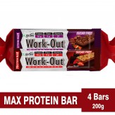 RiteBite Max Protein Work-Out Bars Assorted Gifting Candy - 200 g (Pack of 4, 2xChoco Almond, 2xChoco Berry)