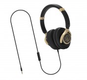Nu Republic Starboy W Wired Headphone with Mic (Black and Gold)