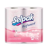 Selpak Powder Scented Toilet Paper Bathroom Tissue Roll - 3Ply (4 Rolls/Pack) Rs.140  at Amazon