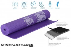 Strauss Yoga Mat, 6mm (Floral)