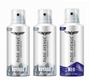 Park Avenue Voyage Deodrant (Combo)  (2 Voyage, 1 Neo)
