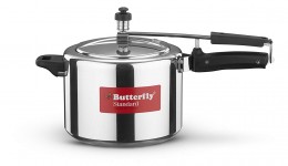Butterfly Standard Aluminium Pressure Cooker, 5 Litre