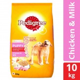 Pedigree Dry Dog Food, Chicken & Milk for Puppy – 10 kg Pack