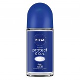 NIVEA Roll-on Deodorant, Protect and Care, 50ml
