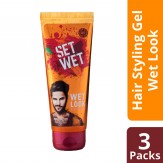 Set Wet Hair Gel Wet look 100 ml (Pack of 3)