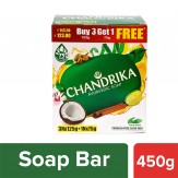 Chandrika Ayurvedic Soap, 125g (Pack of 3) with Free 75g