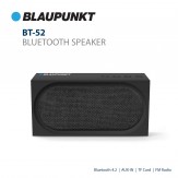 Blaupunkt BT-52-BK 10W Portable Outdoor Bluetooth Speaker (Black)