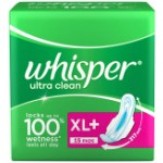 Whisper Ultra Sanitary Pads with Wings (Extra Large, 15 Count)