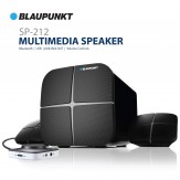 Blaupunkt SP-212 Bluetooth Home Audio Multimedia 2.1 Speaker (Black)