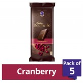 Cadbury Bournville Dark Chocolate Bar with Cranberry, 80g (Pack of 5)