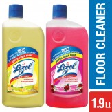 Lizol Disinfectant Floor Cleaner - 975 ml (Citrus) with Lizol Disinfectant Floor Cleaner - 975 ml (Floral)