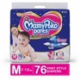 MamyPoko Pants Extra Absorb Diaper, Medium (Pack of 76)